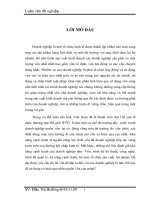 Luận văn: Vốn kinh doanh và các giải pháp tài chính chủ yếu nâng cao hiệu quả sử dụng vốn kinh doanh tại công ty TNHH một thành viên giầy thượng đình