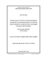 đánh giá quản lý rừng, chuỗi hành trình sản phẩm và lập kế hoạch quản lý tiến tới chứng chỉ rừng tại trung tâm lâm nghiệp tam đảo - tỉnh vĩnh phúc