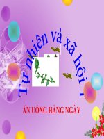 bài giảng tự nhiên xã hội lớp 1 bài 8 ăn uống hằng ngày