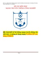 Mạng truyền thông profibus OMRON dùng cho nhà máy xi măng