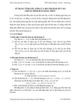 Sử Dụng Tính Lồi Lõm Của Đồ Thị Vào CM BĐT