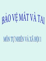 bài giảng tự nhiên xã hội lớp 1 bài 4 bảo vệ mắt và tai
