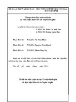 tóm tắt luận án  đổi mới công tác tuyên truyền kinh tế trong quá trình hội nhập quốc tế ở việt nam hiện nay