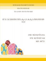 xác định đồng thời ca, cu, fe, al, mg, mn, zn trong phân bón vô cơ