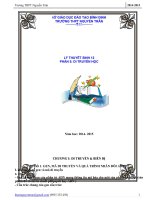 LÝ THUYẾT học kì 1 SINH 12