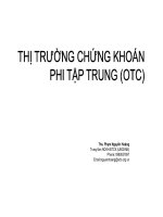 Tài liệu về thị trường chứng khoán phi tập trung OTC