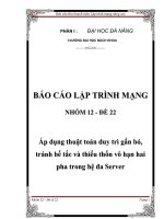 Áp dụng thuật toán duy trì gắn bó, tránh bế tắc và thiếu thốn vô hạn hai pha trong hệ đa Server