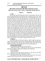 rèn khả năng đặt đề một số dạng toán- rèn kỹ năng giải  toán  cho học sinh lớp 4-5