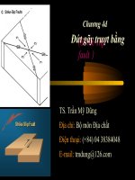 bài giảng địa chất cấu tạo chương 6d đứt gãy trượt bằng