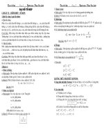 Mẹo giải toán đại số tổ hợp