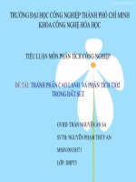 thành phần cao lanh và phân tích tio2 trong đất sét