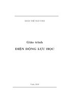 giáo trình điện động lực học - đoàn thế ngô vinh