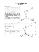 Bài tập Cơ học cơ sở Đại học  Có lời giải