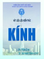 vật liệu kiến trúc kính