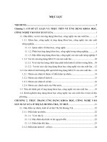 ứng dụng khoa học, công nghệ vào sản xuất lúa