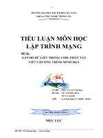 TIỂU LUẬN MÔN HỌC LẬP TRÌNH MẠNG GẮN BÓ DỮ LIỆU TRONG CSDL PHÂN TÁN VIẾT CHƯƠNG TRÌNH MINH HỌA