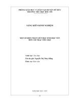 skkn một số biện pháp giúp học sinh học tốt môn âm nhạc ở tiểu học