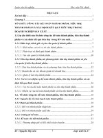 Luận văn: Tổ chức công tác kế toán thành phẩm, tiêu thụ thành phẩm và xác định kết quả kinh doanh tại công ty sản xuất máy kéo và máy nông nghiệp