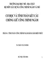 PHẦN 8:  TÍNH TOÁN CÔNG TRÌNH NGẦM BẰNG HÀM BIẾN PHỨC