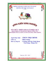 skkn tổ CHỨC TRIỂN KHAI có HIỆU QUẢ HOẠT ĐỘNG tự ĐÁNH GIÁ TRONG CÔNG tác KIỂM ĐỊNH CHẤT LƯỢNG cơ sở GIÁO dục PHỔ THÔNG