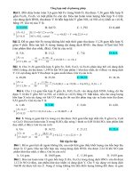 Tổng hợp một số bài toán hóa vô cơ