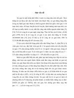 nghiên cứu đặc điểm lâm sàng, một số xét nghiệm cận lâm sàng của bệnh nhân xơ gan có hcgt