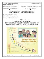 lồng ghép nội dung tiết kiệm năng lượng trong trường mn trong việc dạy trẻ mẫu giáo 5 – 6 tuổi