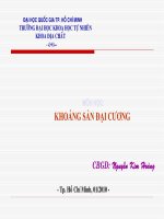 bài giảng khoáng sản đại cương  phần i những vấn đề cơ bản về khoáng sản