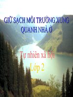 bài giảng tự nhiên xã hội lớp 2 bài 13 giữ sạch môi trường xung quanh nhà ở