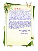 quản lý và nâng cao chất lượng lễ hội “sóng nước tam giang” tại huyện quảng điền, tỉnh thừa thiên huế