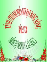 bài giảng tự nhiên xã hội lớp 3 bài 27 tỉnh( thành phố) nơi bạn sống