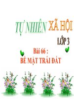 bài giảng tự nhiên xã hội lớp 3 bài 66 bề mặt trái đất