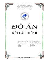 thuyết minh đồ án kết cấu thép ii
