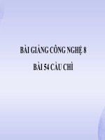 bài giảng công nghệ 8 bài 54 thực hành - cầu chì