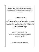 trúc lâm tông chỉ nguyên thanh trong văn học phật giáo việt nam thời trung đại