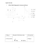 Thiết kế hộp giảm tốc 2 cấp cho chi tiết máy