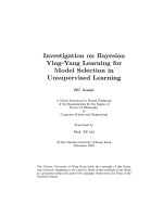 investigation on bayesian ying-yang learning for model selection in unsupervised learning