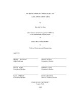 NUTRIENT MOBILITY FROM BIOSOLIDS LAND APPLICATION SITES ( tính linh hoạt của chất dinh dưỡng trên đất phủ bùn sinh học)