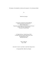 the impacts of the handoffs on software development  a cost estimation model