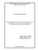 sáng kiến kinh nghiệm dạy học vật lý theo tính tích cực