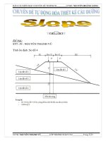 BÁO CÁO CHUYÊN ĐỀ GEO SLOPE