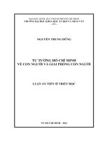 tư tưởng hồ chí minh về con người và giải phóng con người