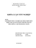 giải pháp nâng cao hiệu quả hoạt động huy động vốn tại ngân hàng thương mại cổ phần đông á chi nhánh bắc gianggiải pháp nâng cao hiệu quả hoạt động huy động vốn tại ngân hàng thương mại cổ phần đông á chi nhánh bắc giang