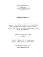 nghiên cứu đặc điểm sinh thái học của hai loài thằn lằn bóng eutropislongicaudata, (hallowell, 1856) và  eutropis multifasciata (kuhl, 1820) ở vùng núi và trung du tỉnh thừa thiên huế