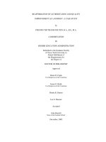 reaffirmation of accreditation and quality improvement as a journey  a case study