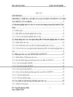 Luận văn: Các giải pháp để mở rộng và nâng cao hiệu quả cho vay doanh nghiệp nhỏ và vừa tại NHNNPTNT  chi nhánh thành nam   tỉnh nam định