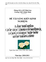 skkn làm thế nào giúp hs có thái độ, động cơ học tập tốt bộ môn tiếng anh