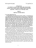 skkn vai trò của giáo viên tổng phụ trách đội trong việc tìm ra một số biện pháp giáo dục đạo đức –pháp luật cho học sinh