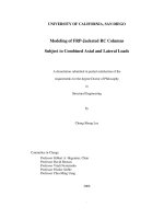 modeling of frp-jacketed rc columns subject to combined axial and lateral loads