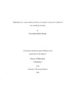 theoretical and computational studies of solvent effects on complex fluids